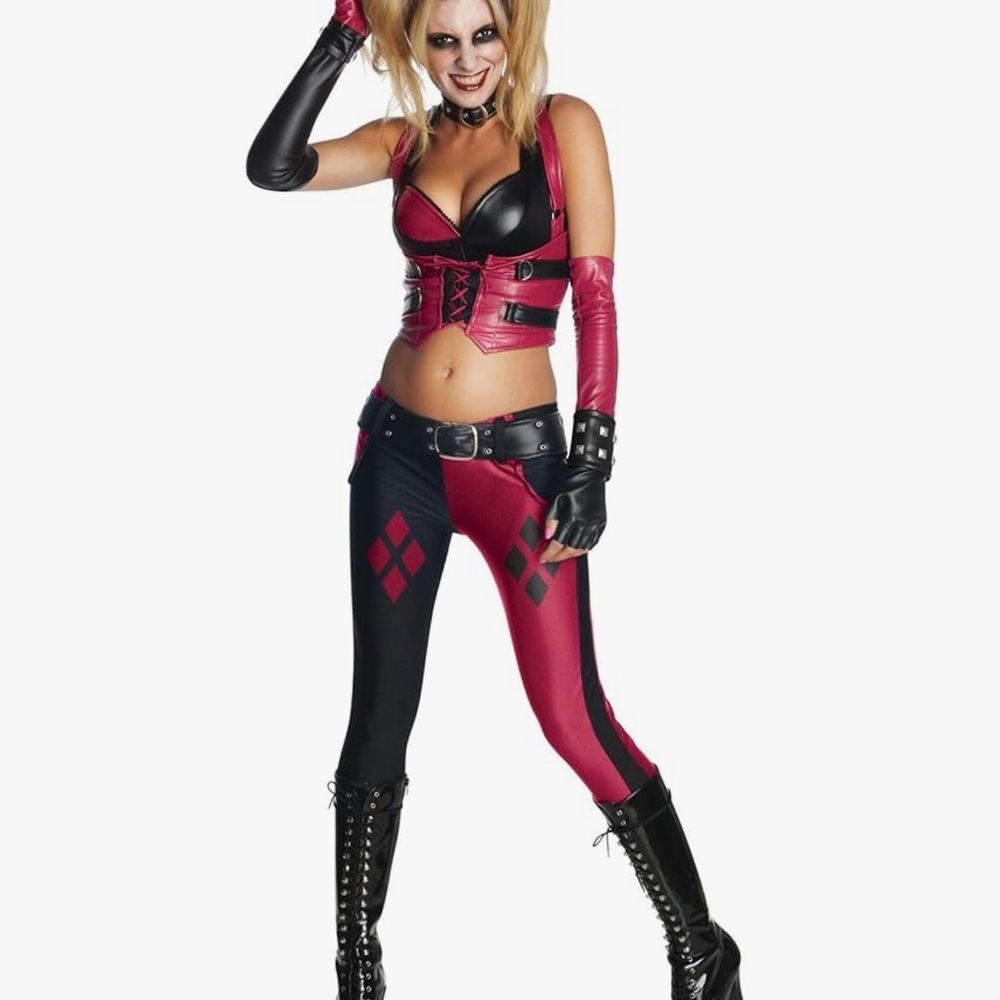 Secret wishes Harley Quinn adult costume. NWT small 2-6 Arkham city